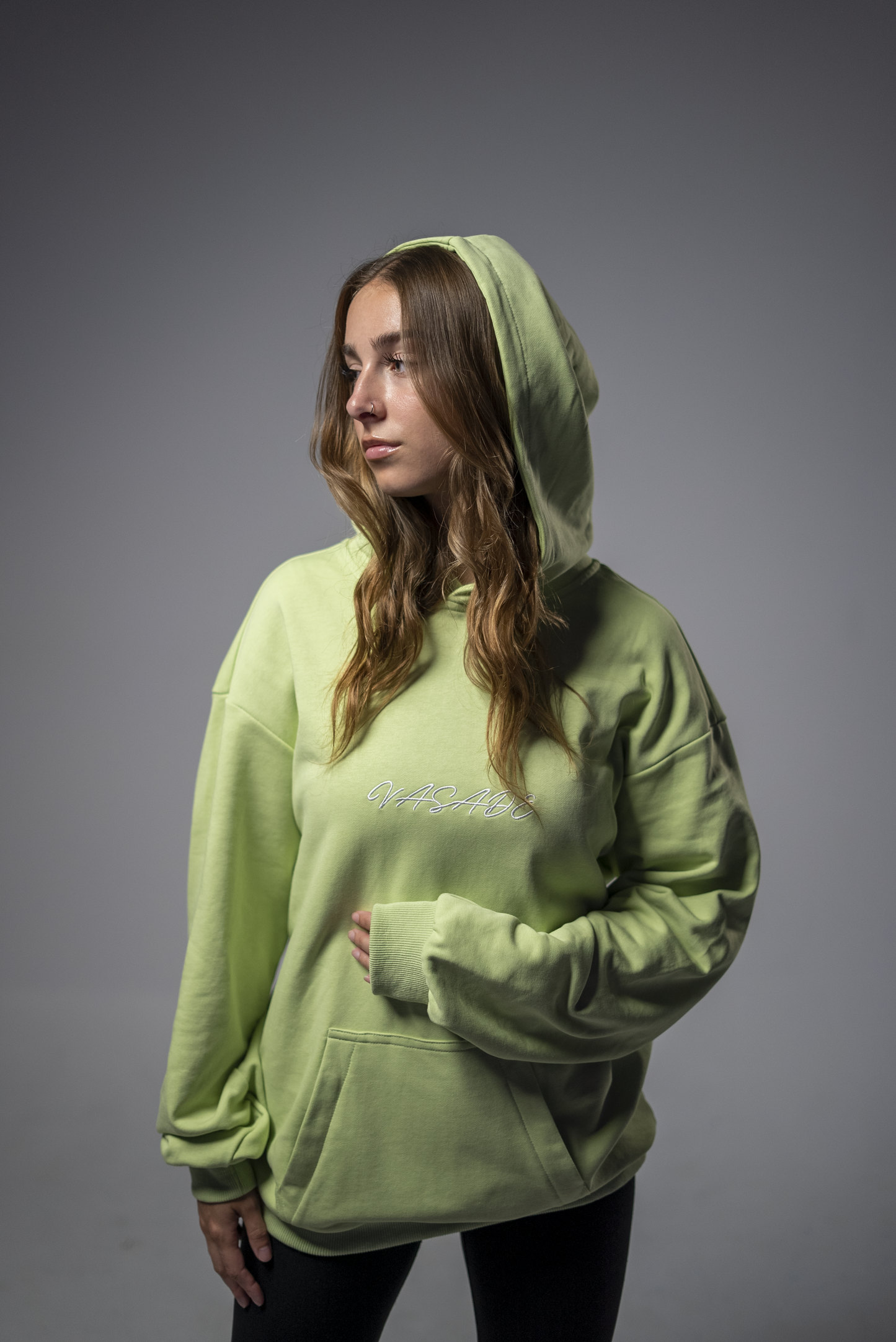 Green French Terry Lightweight Hoodie