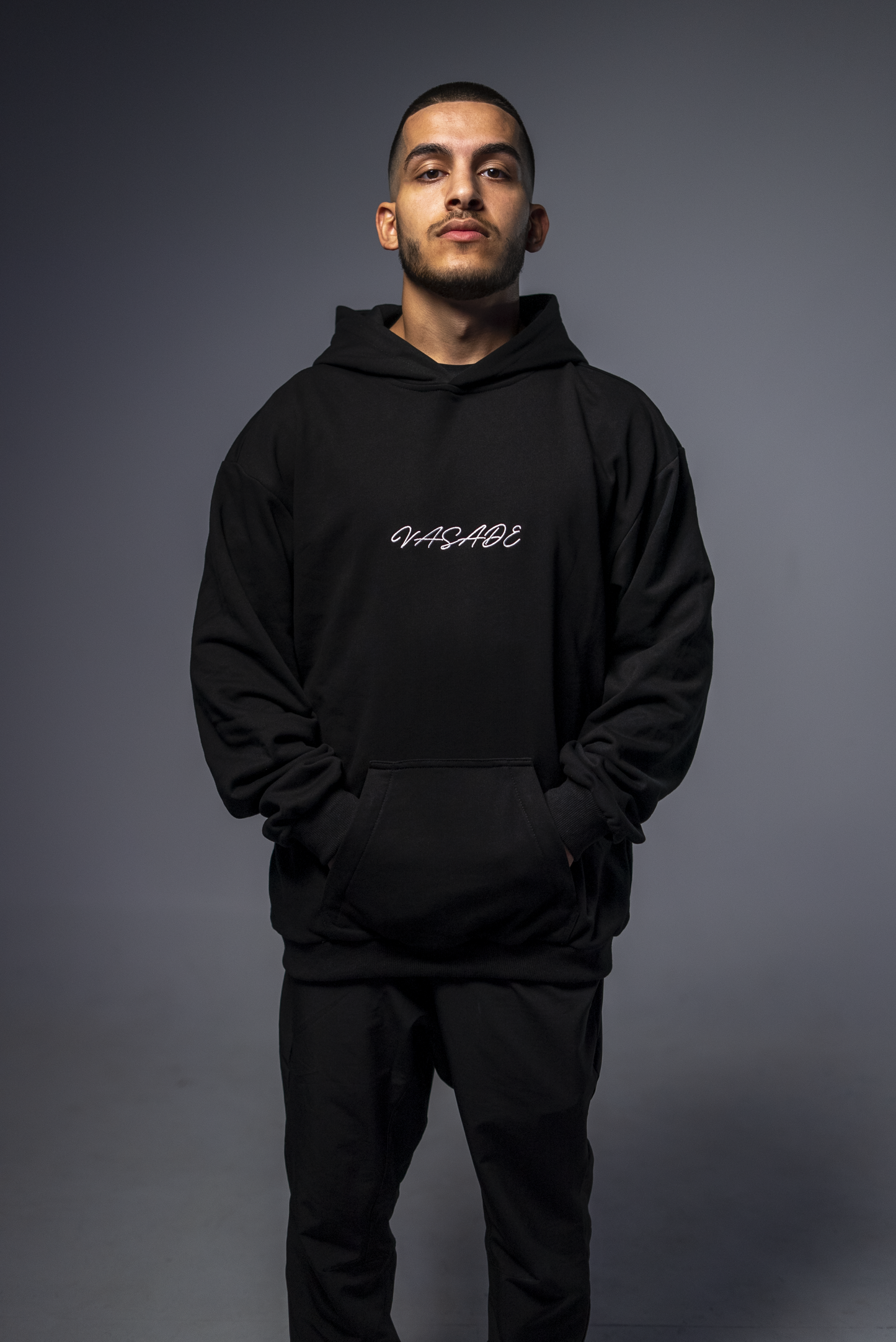 Black French Terry Hoodie